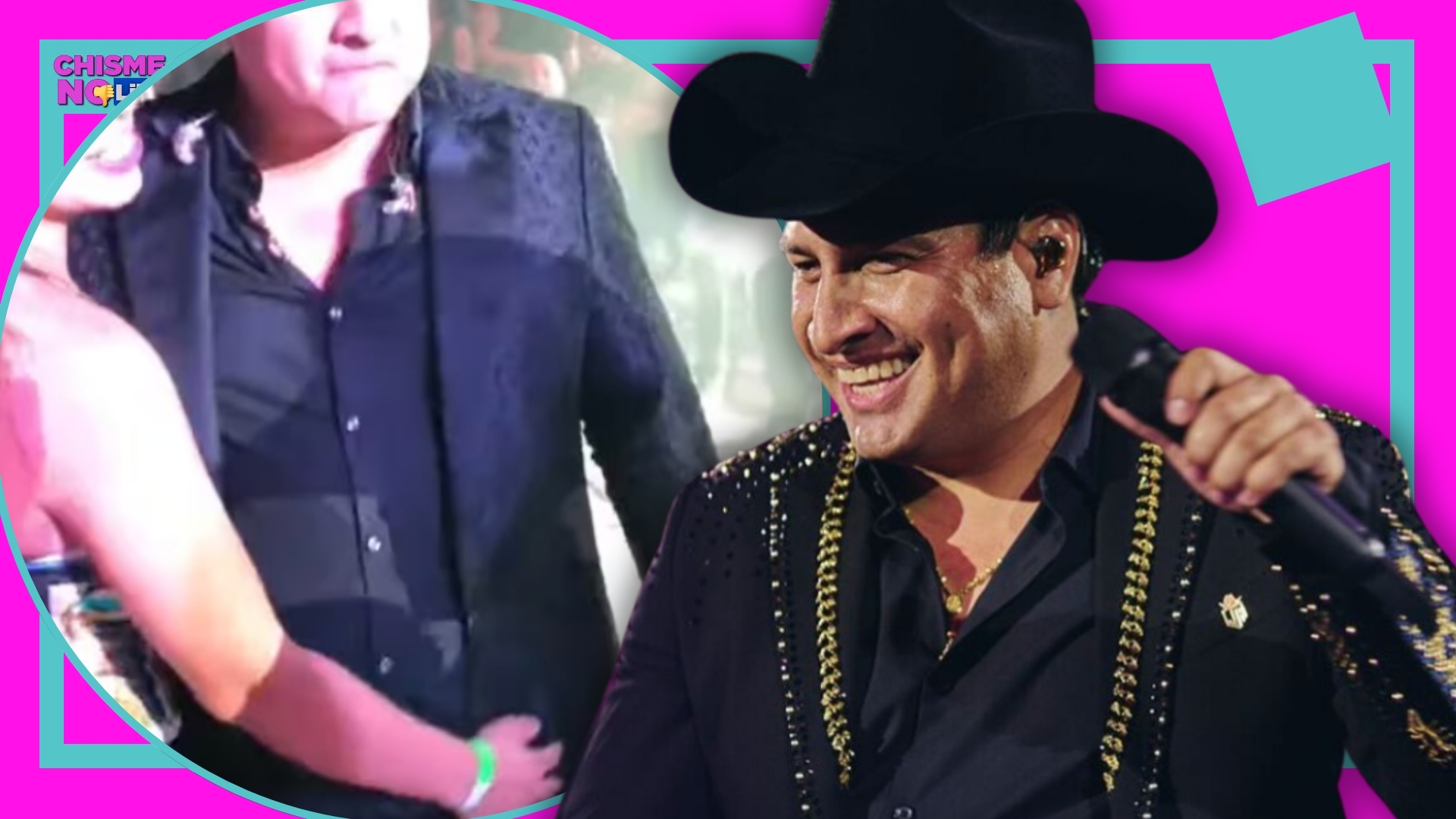 Fan agarra desprevenido a Julión Álvarez y toca su parte íntima frente a todos